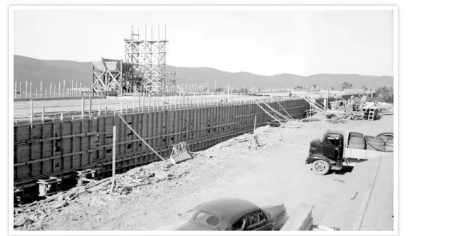 FIGURE 11  SANATORIUM EN CONSTRUCTION À GASPÉ, 1946 E.L. Désilets. BANQ-QC, E6,S7,SS1,P33398.