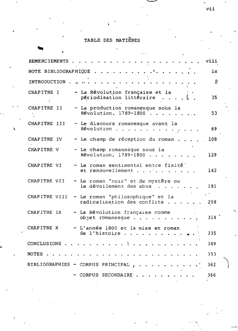 TABLE  DES  MATIÈRES 