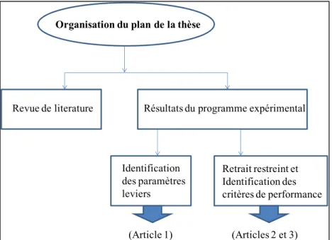 Figure 0.1  Organisation du plan de la thèse 