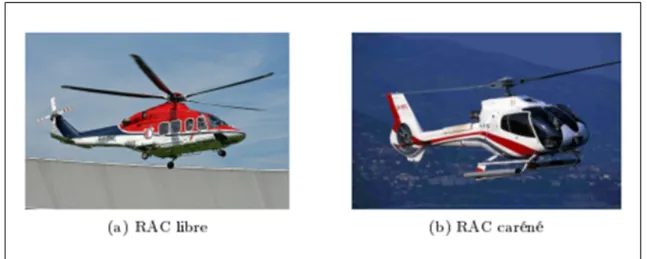 Figure 2.6  Exemples d'hélicoptères à rotor anticouple de queue                                           Tirée de A