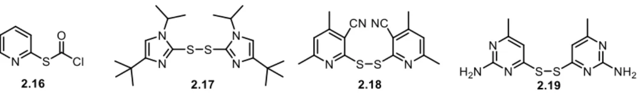 Figure 2.3. Alternative reagents to the Corey-Nicolaou protocol. 