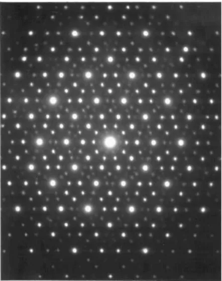 Fig. 1.7  Figure de diration de l'alliage Al 0.86 Mn 0.14 (tirée de [100℄). Notez la