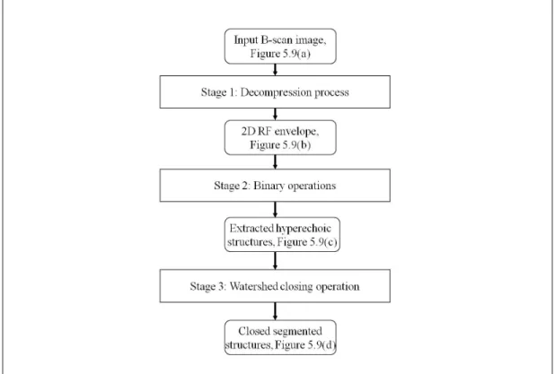 Figure 5.3 A schematic diagram of the different stages of the proposed  imaging technique