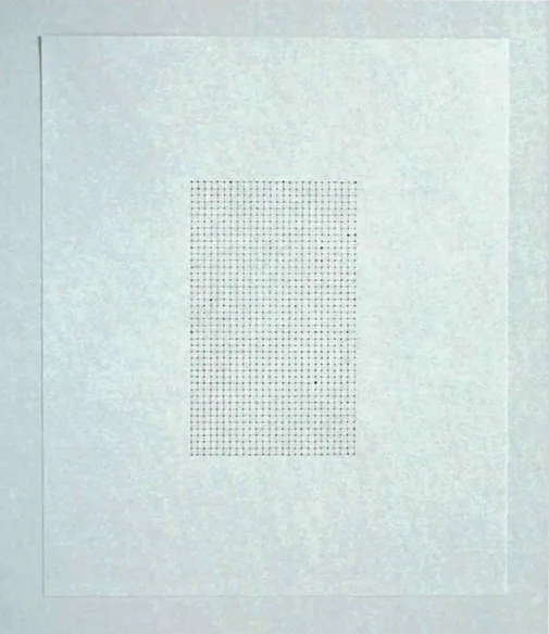 Figure 3.2: Série Dessiner un quadrillé (26 x 42) et tracer un point sur chaque intersection, février 2012.