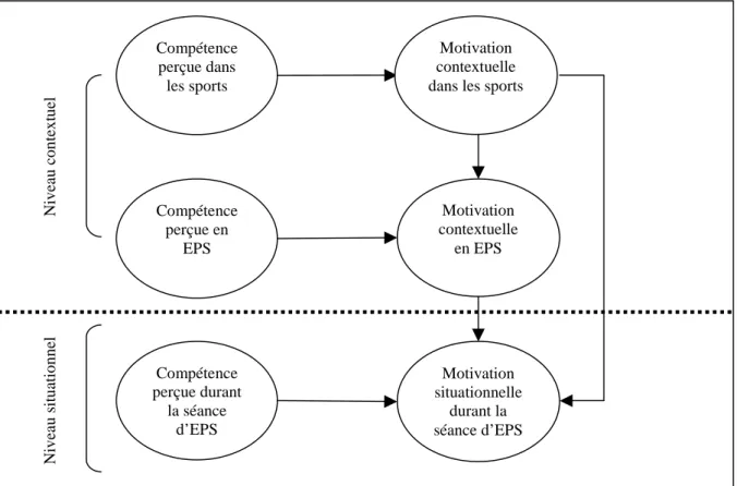 Figure 6 : Modèle des effets transversaux et top-down testés  Note : Toutes les relations linéaires sont supposées positives