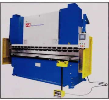 Figure 1.1 Th e hydraulic press-brake .  From the website http://www.directindustry.com  1.2  The dangerous zone of the press-brake 
