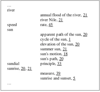 Figure 1 shows an example of the type of browsing structure sought; underlined numbers signify hypertext links to  corresponding numbered passages, paragraphs or sentences