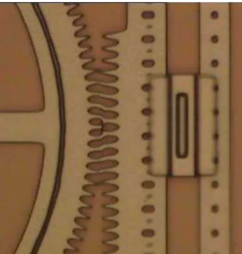 Figure 1-9 : Phénomène de stiction entre un engrenage et une crémaillère 