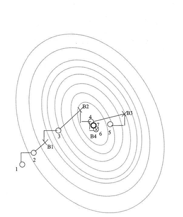 Figure 60  Principe de la recherche directe de Hook and J eeves 