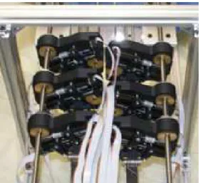 Figure 2.3 – RTC equipped with two three-tubes arms and an actuation serial unit without coupling [Burgner et al., 2011] [Burgner et al., 2014].