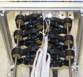 Figure 2.3 – RTC equipped with two three-tubes arms and an actuation serial unit without coupling [Burgner et al., 2011] [Burgner et al., 2014].