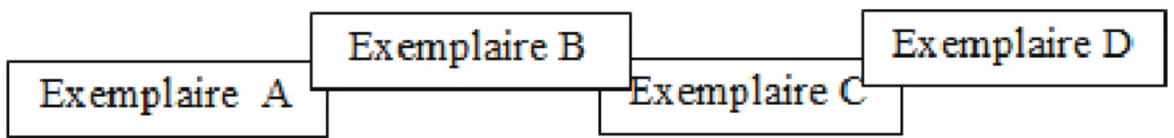 Figure 4. Nouvelle proposition de lien entre les exemplaires, indépendamment du prototype 