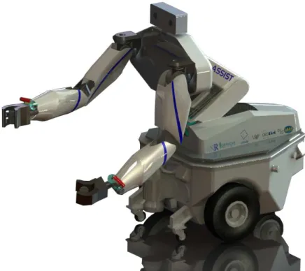 Figure 1: First CAD design of the ASSIST robot, made by CEA .