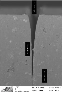 Figure 3: Close view of the transducer   –  (a) After thick  photoresist patterning (b) After dots electroforming and 