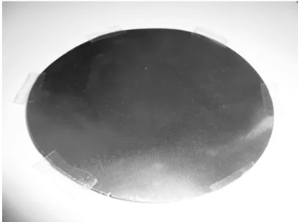 Fig. 3.18: Face lisse de la plaque micro-structurée.