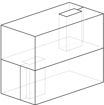 Figure 1.10: The house with two rooms of Bing: an example of a contractible topological space which is not collapsible.