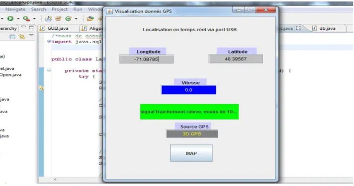 Fig. 6. Locating mobile objects in real time via a USB port.