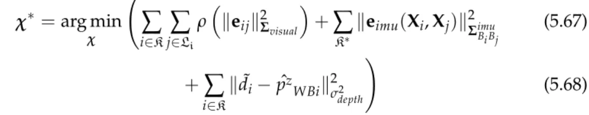 Table 5.3 and Table 5.4 display the absolute trajectory errors obtained on