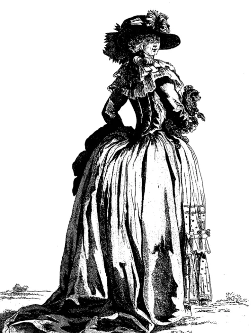 Figure  12.  La Constante solitaire en robe à l'anglaise,  1784. 