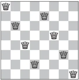 Figure 2.2 – An example of 8-Queens problem