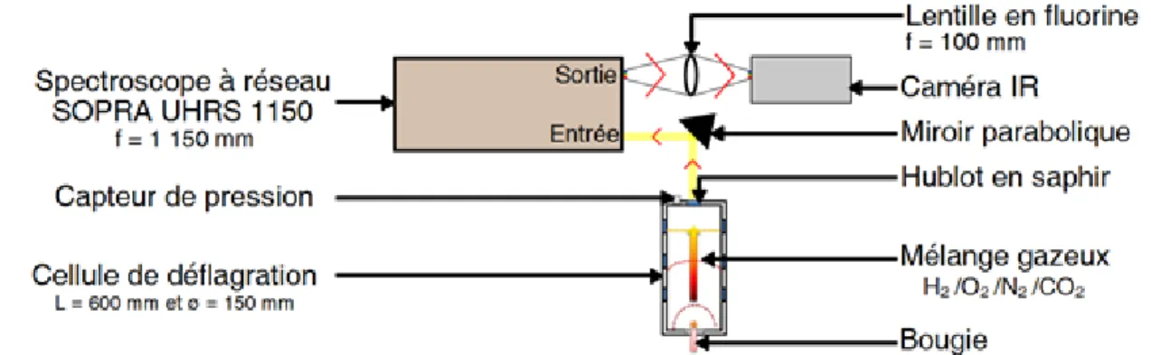 Figure 1 : Schéma du dispositif expérimental 