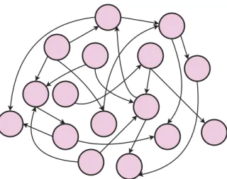 Figure 1.5 – Forme plat de spaghetti de graphes de réseaux lexicaux.