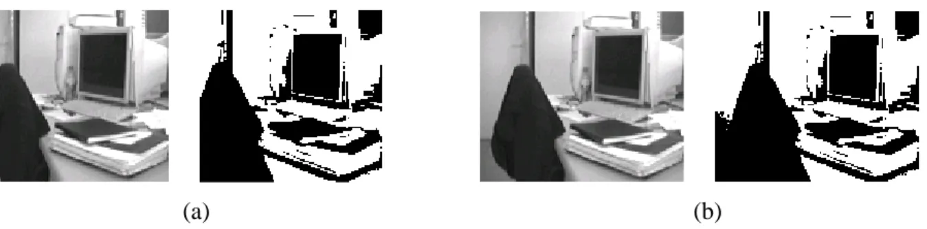 figure III.3 : Images en niveaux de gri s et leur binarisation