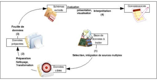 Fig. 1  Les diérentes étapes du processus d'ECD