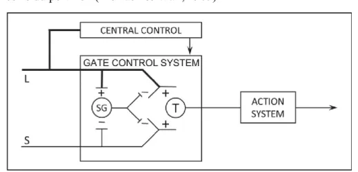 Figure 2. - Théorie du portillon (Melzack &amp; Wall, 1965) 