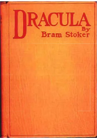 Fig.  1:  Dust jacket of the first edition of Dracula 