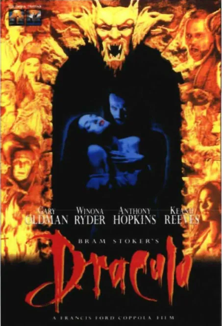 Fig.  5:  Film poster for the  1992 movie Bram Stoker 's Dracula,  directed  by  Francis Ford Coppola 