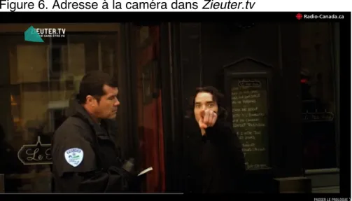 Figure 6. Adresse à la caméra dans Zieuter.tv 