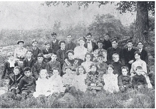 FIGURE 5  GRACE SIMPSON SURROUNDED BY HER PUPILS AT LOCHABER SCHOOL, 1903 Credit: Anne Gagné.