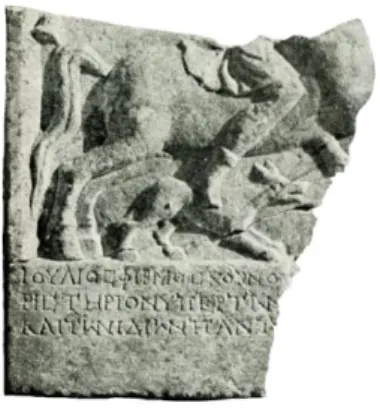 Fig. 4. Dédicace du cornicularius     Iulius Firmus (région de Durostorum).