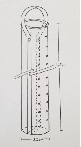 Figure 5. Schéma représentant les sacs de croissance de  champignons 