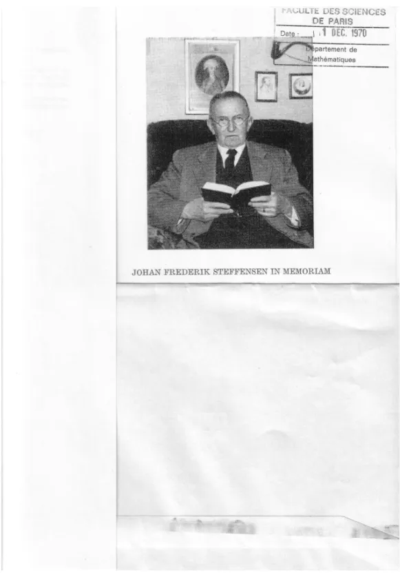 Figure 3 – Johan Frederik Steffensen (source : Université Paris 6)