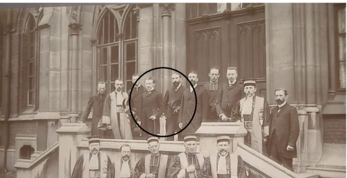Figure 3: Robert d'Adhémar et Robert de Montessus de Ballore en 1905 à l'Université Catholique de Lille (source : archives de l'Université Catholique de Lille)