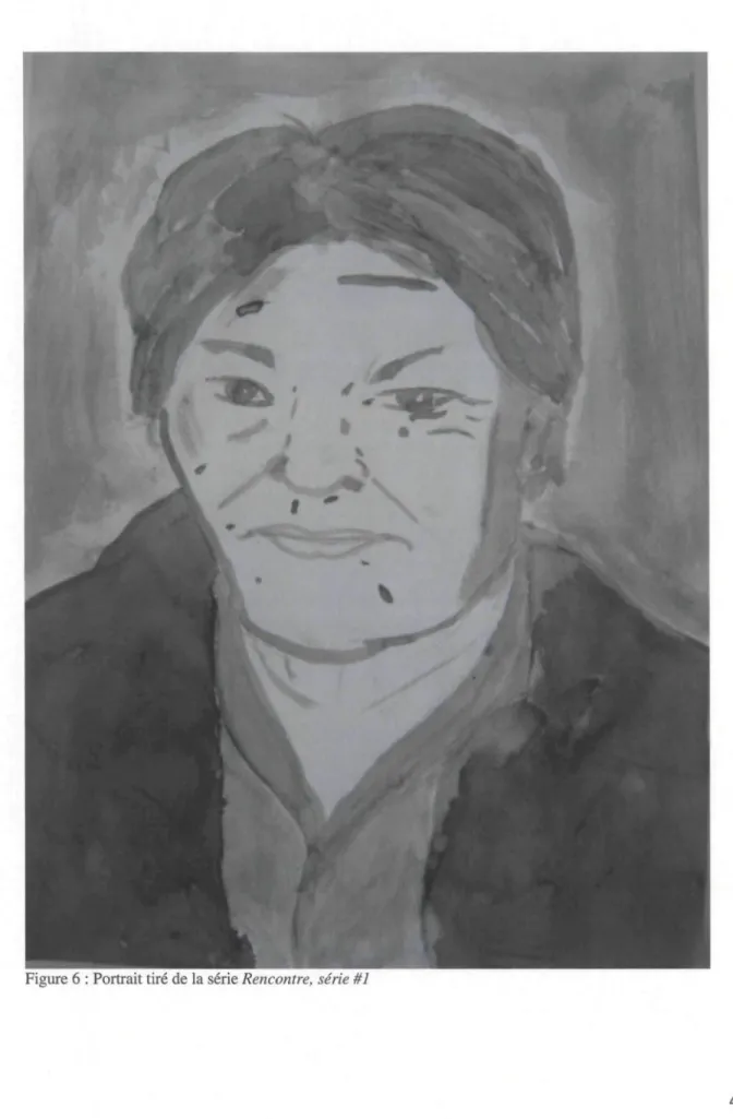 Figure 6 : Portrait tiré de la série Rencontre, série #1
