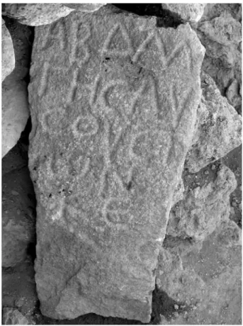 Fig. 8. Inscription 5 (stèle 6) Fig. 9. Inscription 6 (stèle 7)