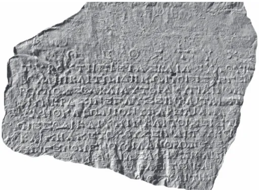 Fig. 2. La lettre des Tyriens aux Delphiens : estampage de H. Pomtow (© Akademie der Wissenschaften, Berlin).