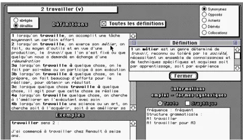 Figure 6 : définition d’une lexie extraite d’une précédente définition 