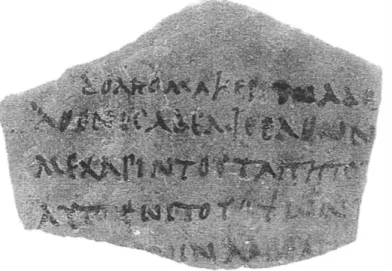 Fig. 232.  K230, lettre de Dolens, où se sent l'influence de la capitale rustique latine (cl