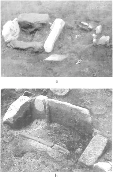 Fig. 34 - Vues  rapprochées de fours de l'atelier des bronziers de la  Porte du Rebout