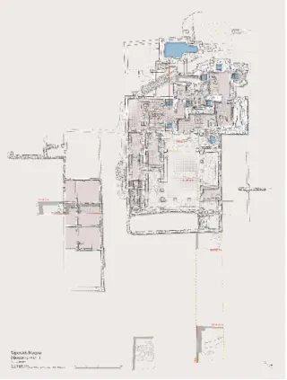 Fig. 11. Taposiris, plan général du secteur 13 avec l’emplacement des sondages 2019.