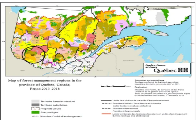 Figure 0.4 Geographical location of the case under study 