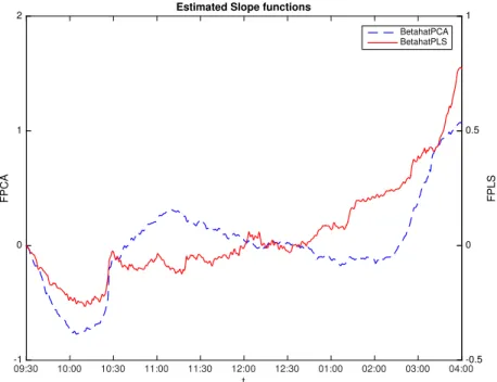Figure 1.6: Estimated slope functions