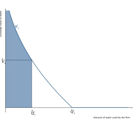 Figure 4.1: The value of water for the firm