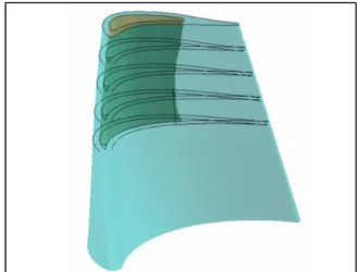 Figure 3.3 Parameterized airfoil pocket  