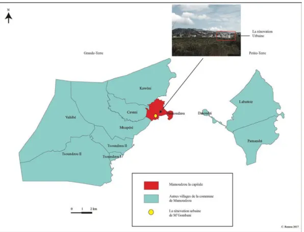 Fig. 1 : Localisation du projet de M’Gombani