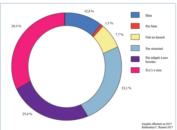 Fig. 3 : Perception des projets réalisés dans le quartier avant la RU